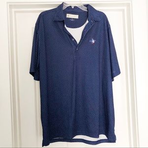 DONALD ROSS Performance Polo Polka Dot XL